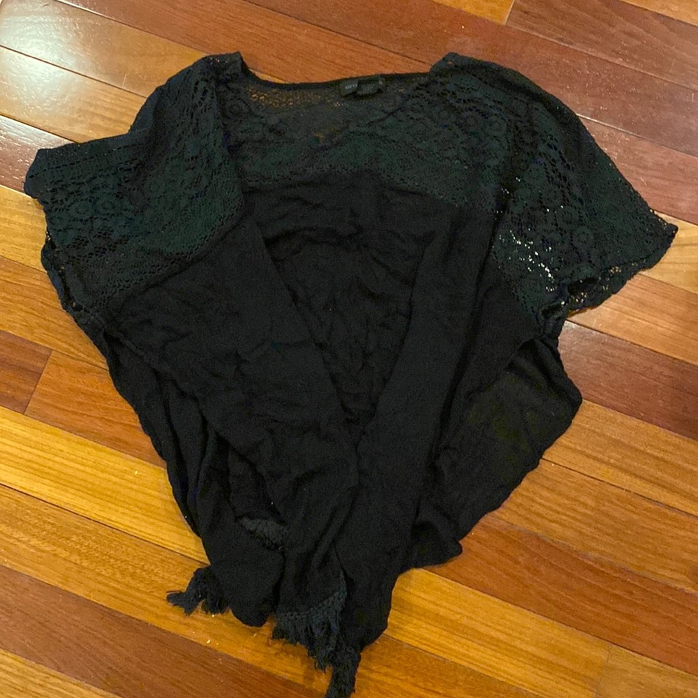 Black laced Steven Madden beach coverup